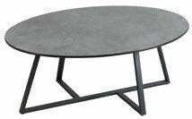 Table basse ovale céramique 100 × 70 cm