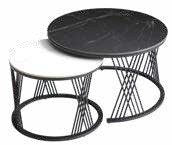 Lot de 2 tables céramique