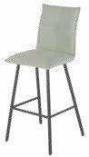 Tabouret de bar en tissu 43 × 43 cm