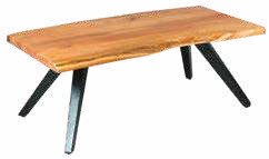 Table basse en palissandre 120 × 60 cm
