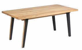 Table de salle en chêne rustique 180 × 90 cm