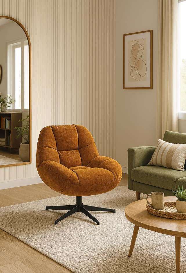 Fauteuil en tissu 58 × 58 cm
