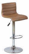 Tabouret de bar taupe synthétique