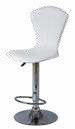 Tabouret de bar blanc synthétique