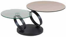 Table basse 2 anneaux céramique