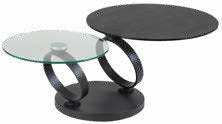Table basse 2 anneaux céramique
