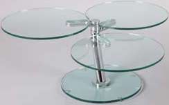 Table basse, verre trempé Ø 55 cm