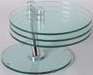Table basse, verre trempé Ø 55 cm