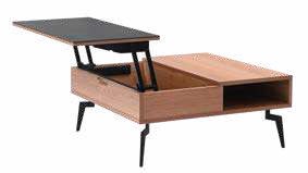 Table basse relevable céramique, pieds démontés