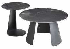 Lot de 2 tables gigognes céramique
