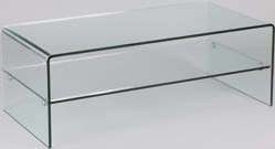 Table basse en verre 1 rayon