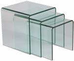 Tables gigognes en verre