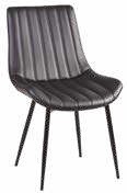 Chaise noire en polypropylène