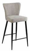 Tabouret de bar en tissu 40 × 38 cm