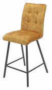Tabouret de bar en tissu 41 × 43 cm