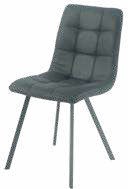 Chaise grise en tissu