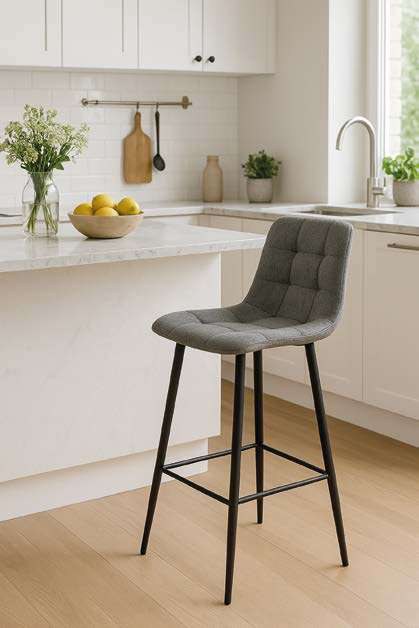 Tabouret de bar en tissu 42 × 38 cm
