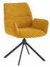 Chaise rotative en tissu 59 × 46 cm