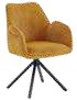 Fauteuil rotatif en tissu 58 × 48 cm