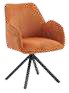Fauteuil rotatif en tissu 58 × 48 cm