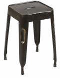 Tabouret en métal 30 × 30 cm