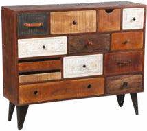 Commode 13 tiroirs en palissandre