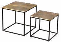 Tables gigognes en aluminium