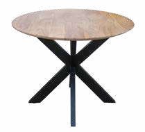Table de salle ronde en palissandre