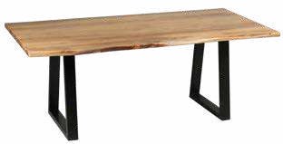 Table de salle en acacia 200 × 100 cm – réf. 1953
