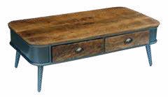 Table basse New York, 2 tiroirs