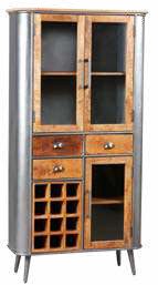 Armoire de rangement New York, 3 portes, 12 niches, 3 tiroirs