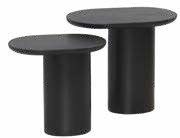 Lot de 2 tables en manguier 48 × 32 cm