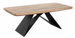 Table basse en acacia 110 × 60 cm