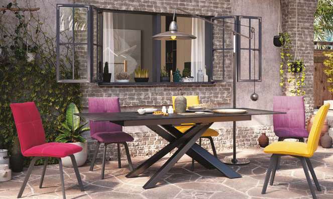 Table de salle à manger céramique 160 × 90 cm – réf. 5500C1