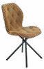 Chaise rotative en métal