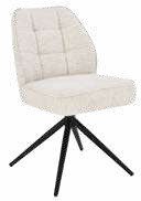Chaise rotative en tissu 48 × 63 cm