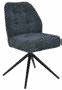 Chaise rotative en tissu 48 × 63 cm