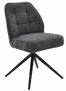 Chaise rotative en tissu 48 × 63 cm