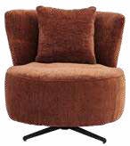 Fauteuil rotatif en tissu 81 × 90 cm