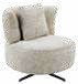 Fauteuil rotatif en tissu 81 × 90 cm