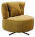 Fauteuil rotatif en tissu 81 × 90 cm