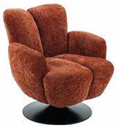 Fauteuil rotatif en tissu 78 × 85 cm