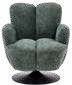 Fauteuil rotatif en tissu 78 × 85 cm