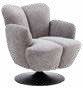 Fauteuil rotatif en tissu 78 × 85 cm