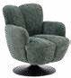 Fauteuil rotatif en tissu 78 × 85 cm