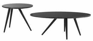 Lot de 2 tables modulables céramique