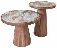 Lot de 2 tables marbre
